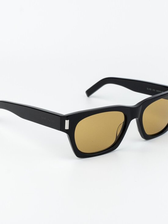 Saint Laurent Women Sunglasses Black Yellow Rectangle SL402 010 NEW AUTHENTIC main image 8